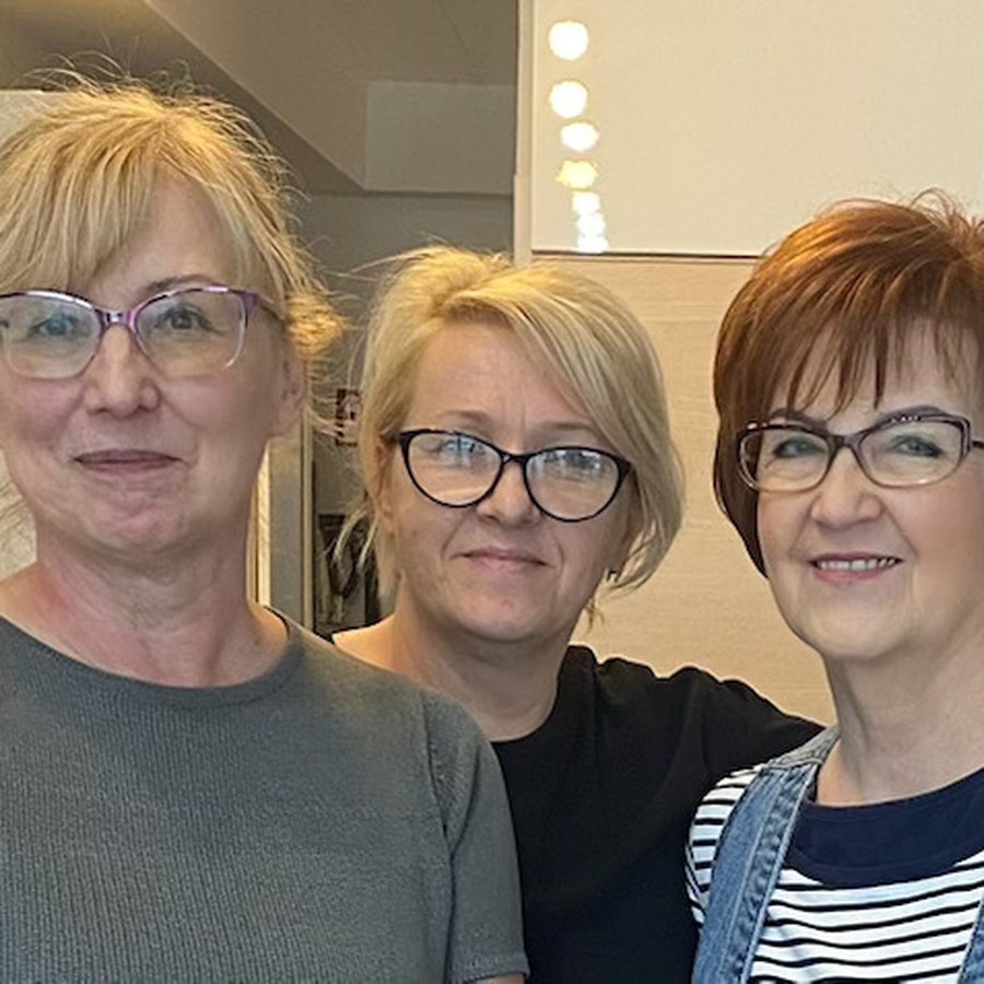 Nasza najwierniejsza klientka z zespołem salonu Vis-à-Vis